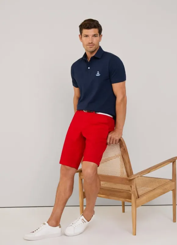 stretch chino bermuda shorts