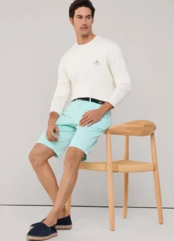 stretch chino bermuda shorts