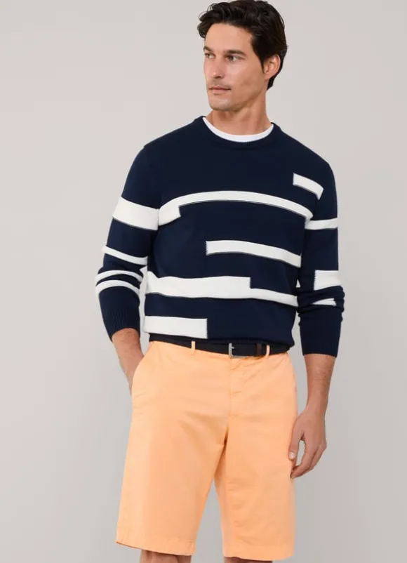 stretch chino bermuda shorts