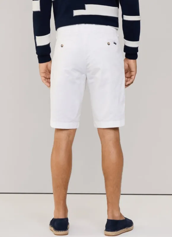 stretch chino bermuda shorts