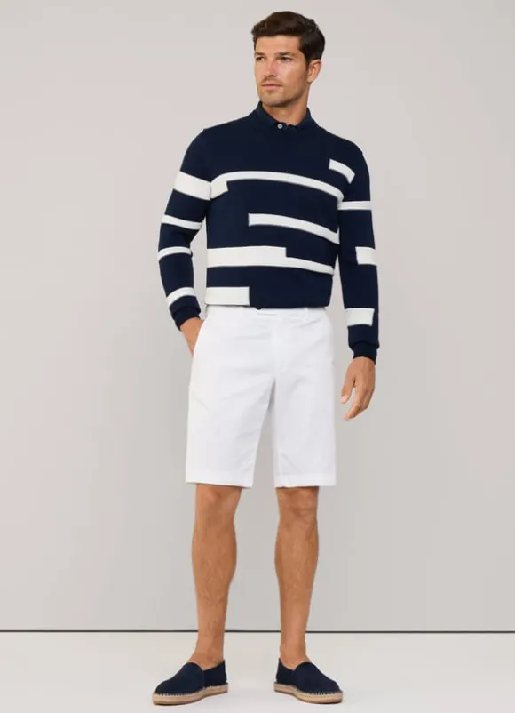 stretch chino bermuda shorts