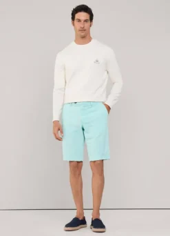 stretch chino bermuda shorts