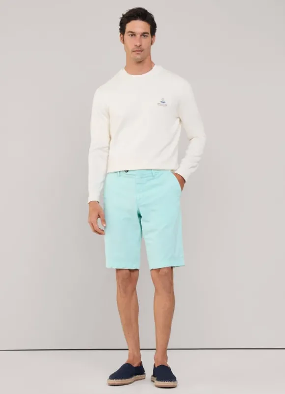 stretch chino bermuda shorts