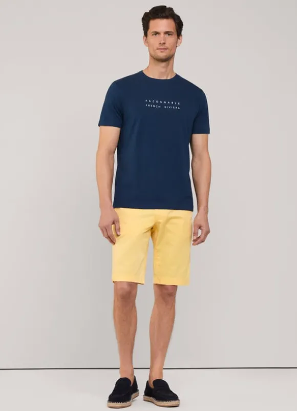 stretch chino bermuda shorts