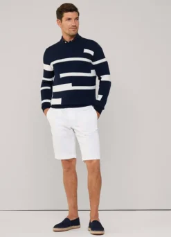 striped crew neck jumper