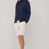 striped seersucker bermuda shorts