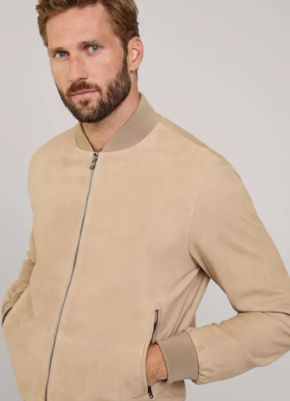 suede bomber jacket