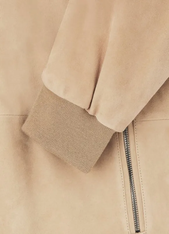 suede bomber jacket