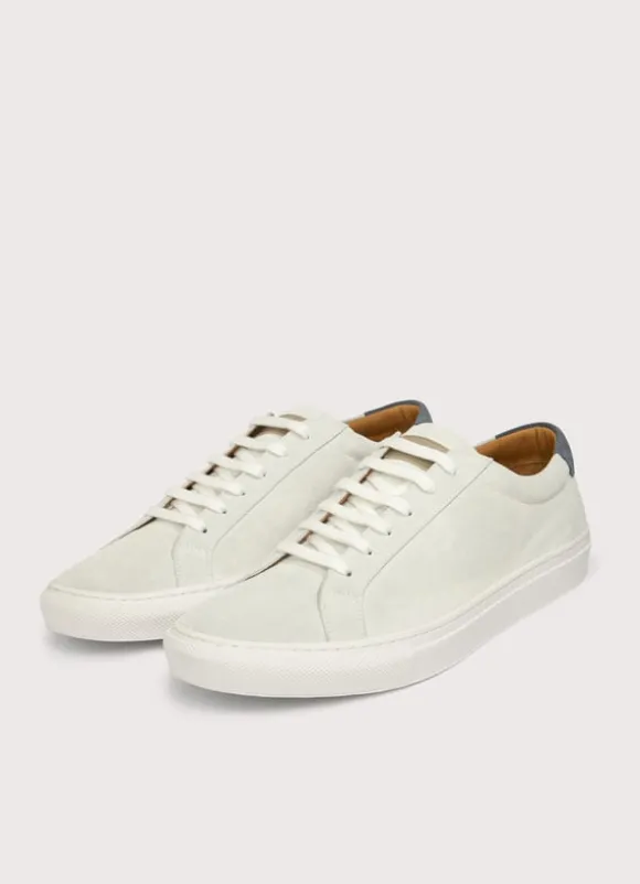 two-tone suede trainers