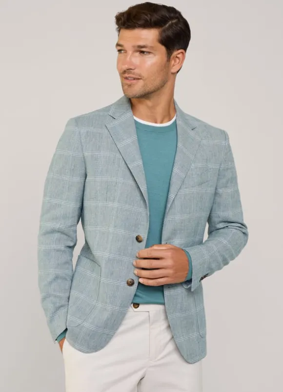 windowpane blazer